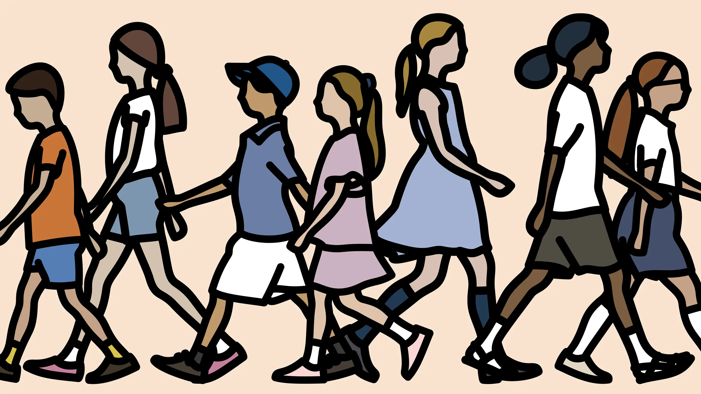 20 Children | Playground by Julian Opie